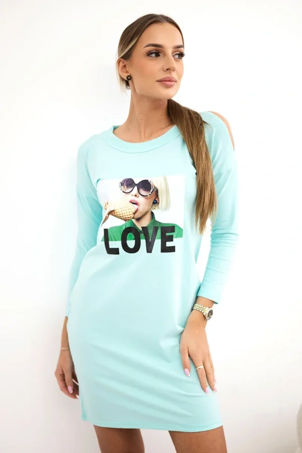 Sukienka z nadrukiem Love