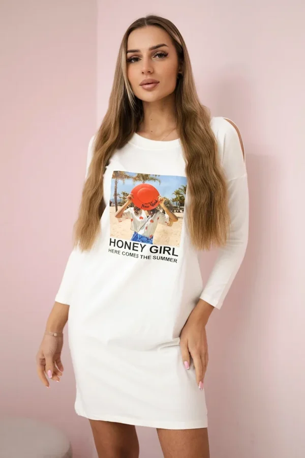 Sukienka z nadrukiem Honey girl