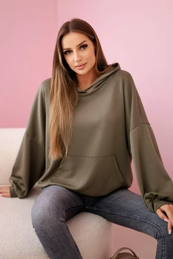 Bluza z kapturem masełko